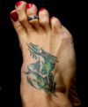 pisces tattoo picture on feet