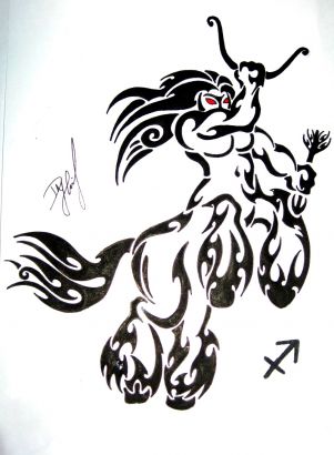 Sagittarius Tats Design