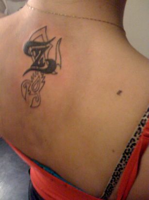 Scorpio Tattoo On Back