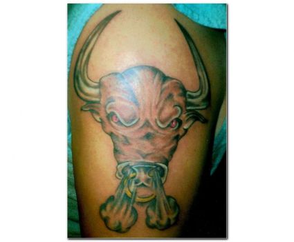 Taurus Pic Tattoos On Arm