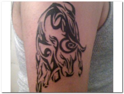 Taurus Tats Design On Arm