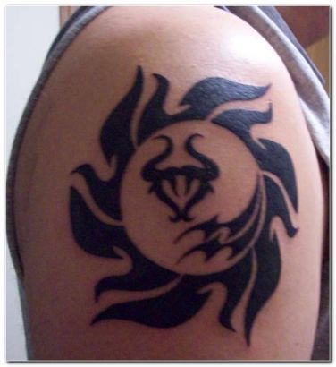 Taurus zodiac sign tattoo. Tattoo idea for men or women. Generative AI.  Stock Illustration | Adobe Stock