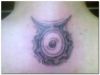 taurus sign tattoo on back