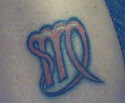 Virgo Sign Pic Tattoo