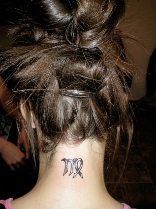 Virgo Symbol Tats For Girl