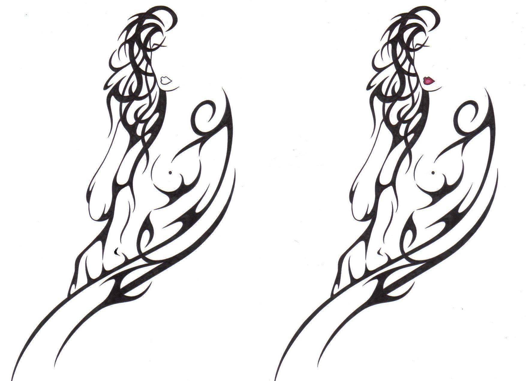 Virgo Tribal Tattoo