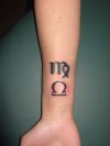 virgo symbol tats design