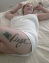sexy virgo text tattoo