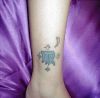 virgo tattoo on ankle